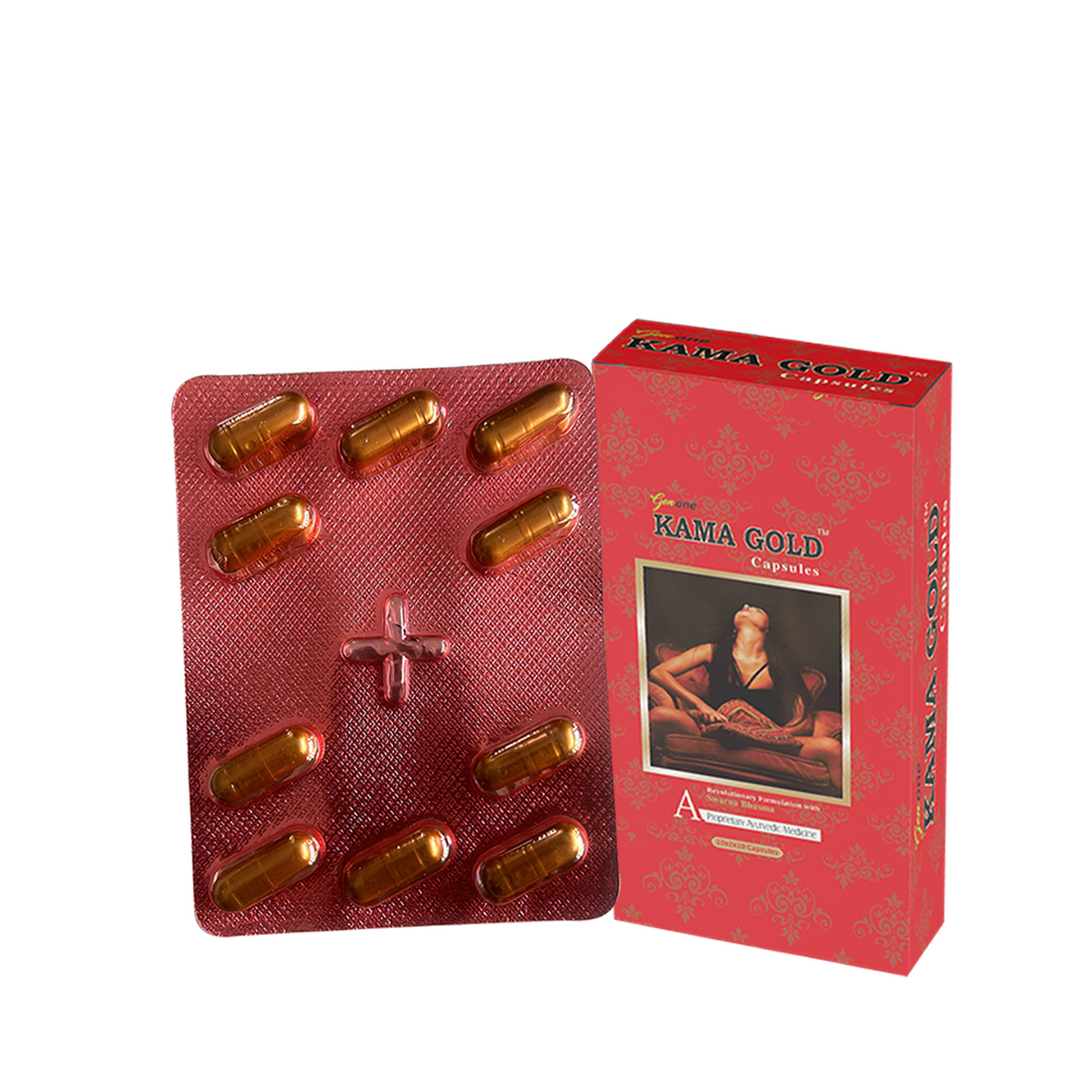 GENONE KAMAGOLD Extra Power Pure Shilajeet with Swarn Bhasm Capsules - (20 Capsules)
