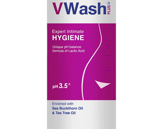 VWash Plus Expert Intimate Hygiene Liquid Wash - 100ml Bottle