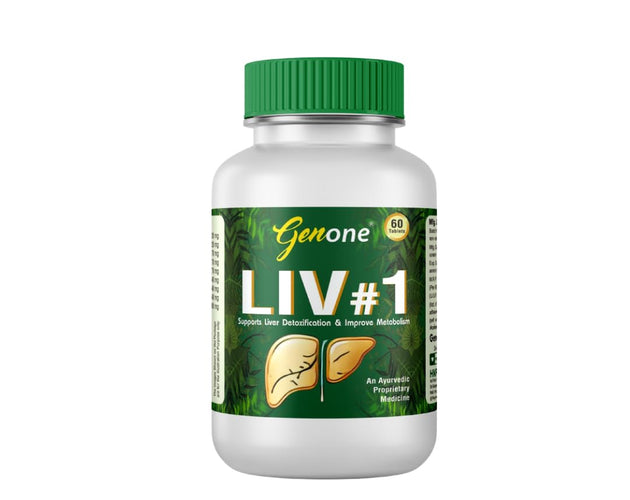 Liv#1 Ayurvedic Liver Support and Detoxification Tablets