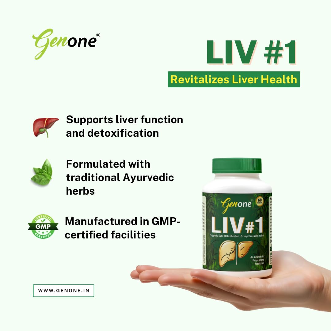 Liv#1 Ayurvedic Liver Support and Detoxification (60 Tablets)