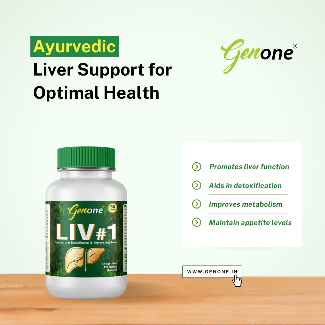 Liv#1 Ayurvedic Liver Support and Detoxification (60 Tablets)
